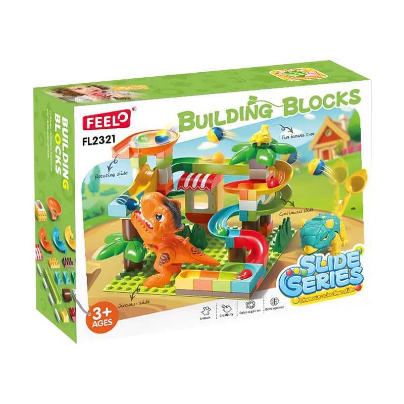 

Дитячий конструктор FEELO TOYS Вогняний спуск дракона, 78 деталей, від 3 років (FL2321)