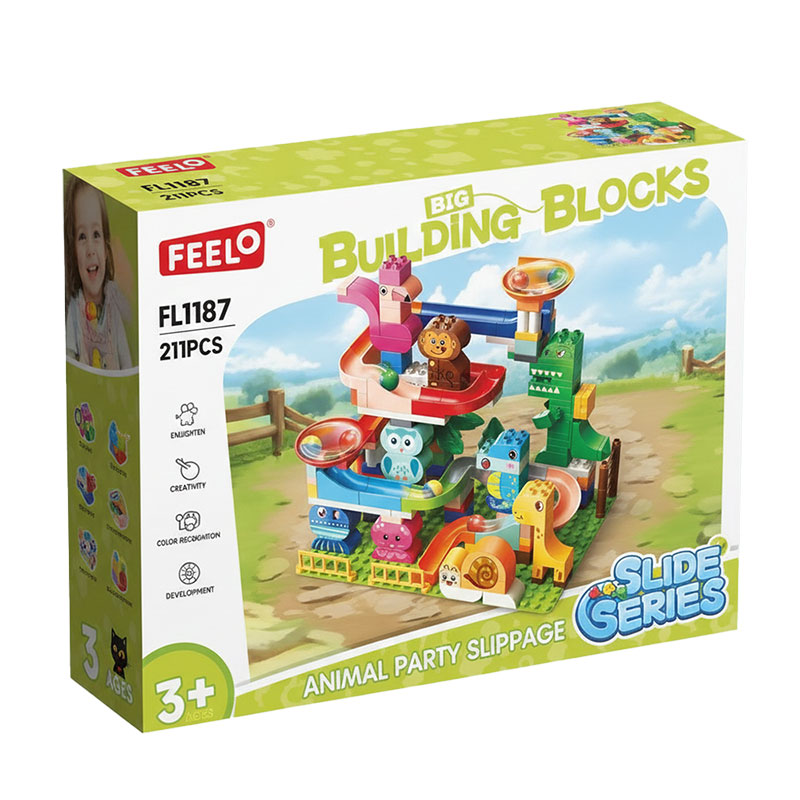 

Дитячий конструктор FEELO TOYS Парк спусків, 211 деталей, від 3 років (FL1187)