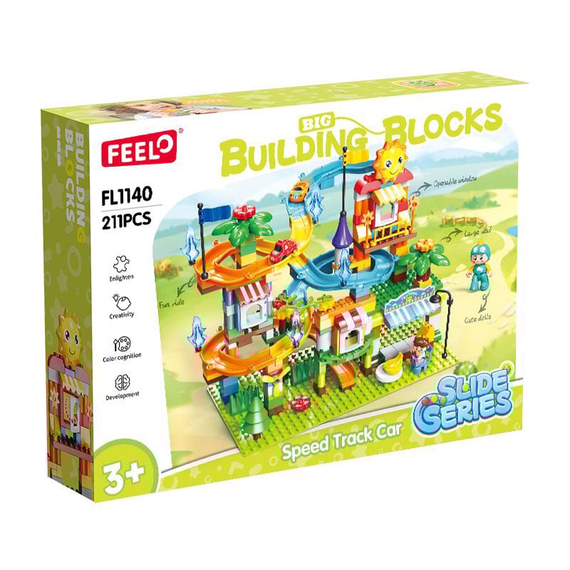 

Дитячий конструктор FEELO TOYS Веселий парк, 211 деталей, від 3 років (FL1140)