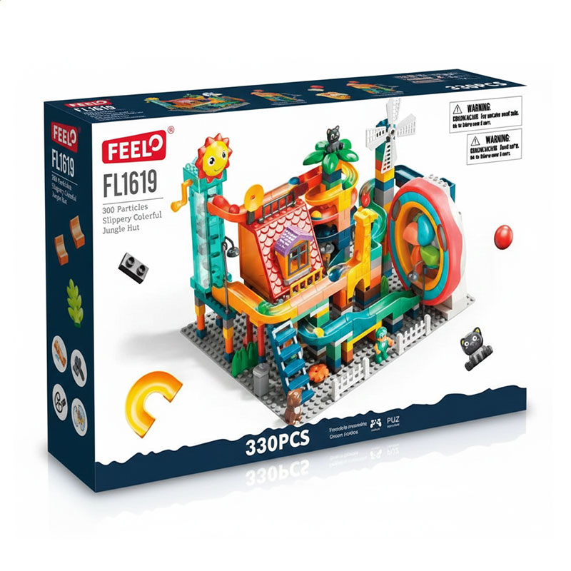 

Дитячий конструктор FEELO TOYS Будинок у джунглях, 330 деталей, від 3 років (FL1619)