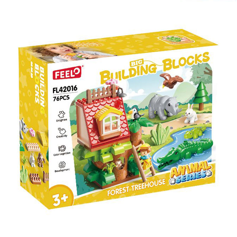 

Дитячий конструктор FEELO TOYS Будинок на дереві, 76 деталей, від 3 років (FL42016)