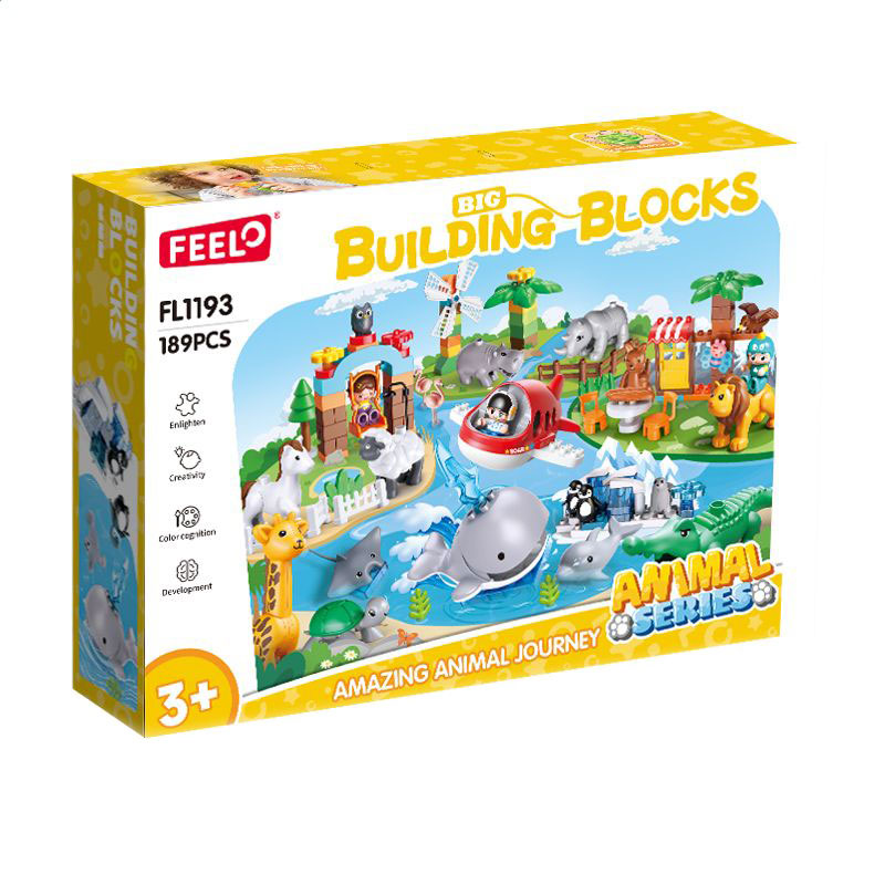 

Дитячий конструктор FEELO TOYS Пригоди з маленькими друзями, 187 деталей, від 3 років (FL1193)