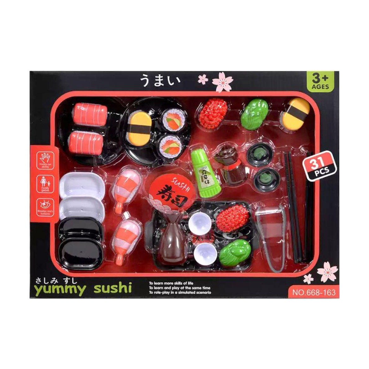 

Ігровий набір LC1 Суші та роли, 31 предмет, в коробці, від 3 років (668-163)