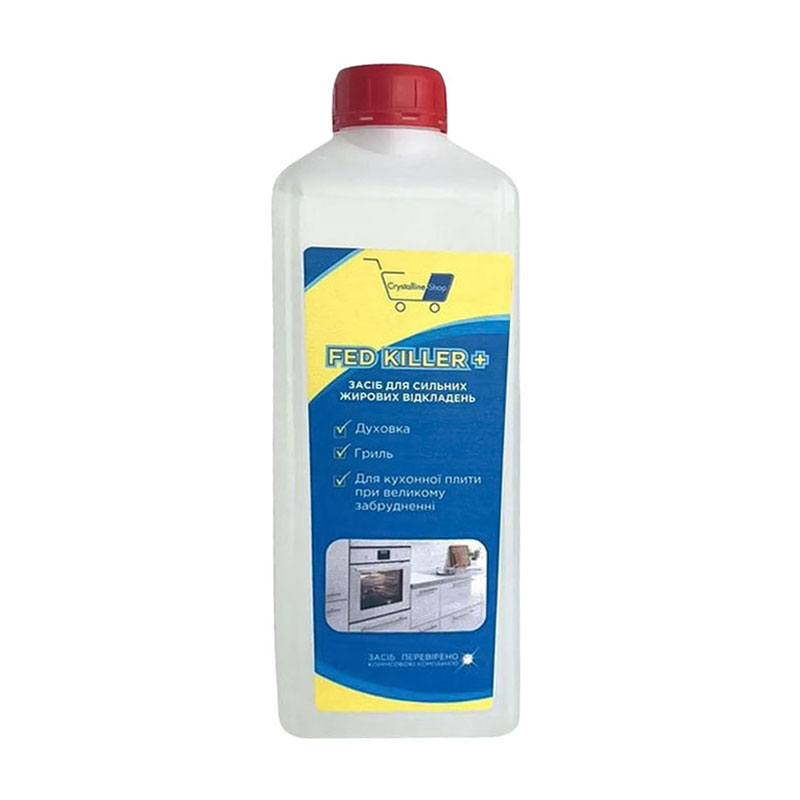 

Засіб для видалення сильних жирових забруднень та нагарів Crystalline Shop Fed Killer+, 1 л