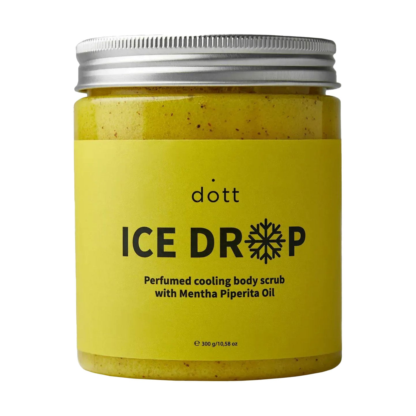 

Парфумований охолоджувальний скраб для тіла Dott Ice Drop Perfumed Cooling Body Scrub з олією перцевої м'яти, 300 г