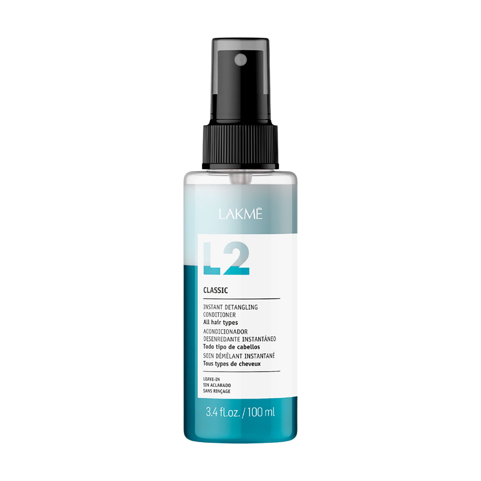 Двофазний незмивний спрей-кондиціонер Lakme L2 Classic Instant Detangling Conditioner для розплутування волосся, 100 мл