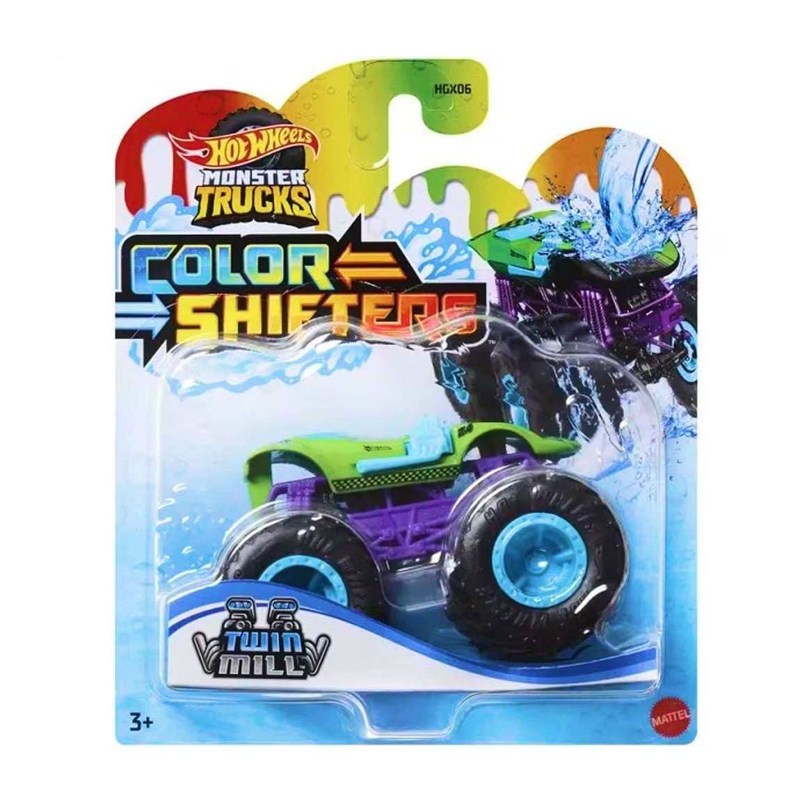 

Машинка-позашляховик Hot Wheels Monster Trucks Зміни колір, чорний, від 3 років (HGX06)