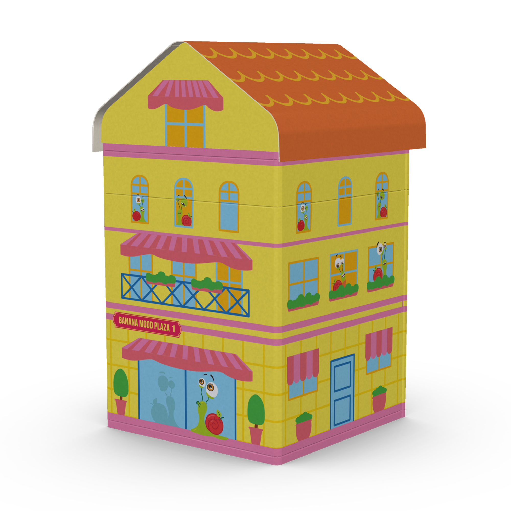 

Подарунковий бокс Bob Snail Snail City з іграшкою, Banana Mood Plaza, 12 продуктів