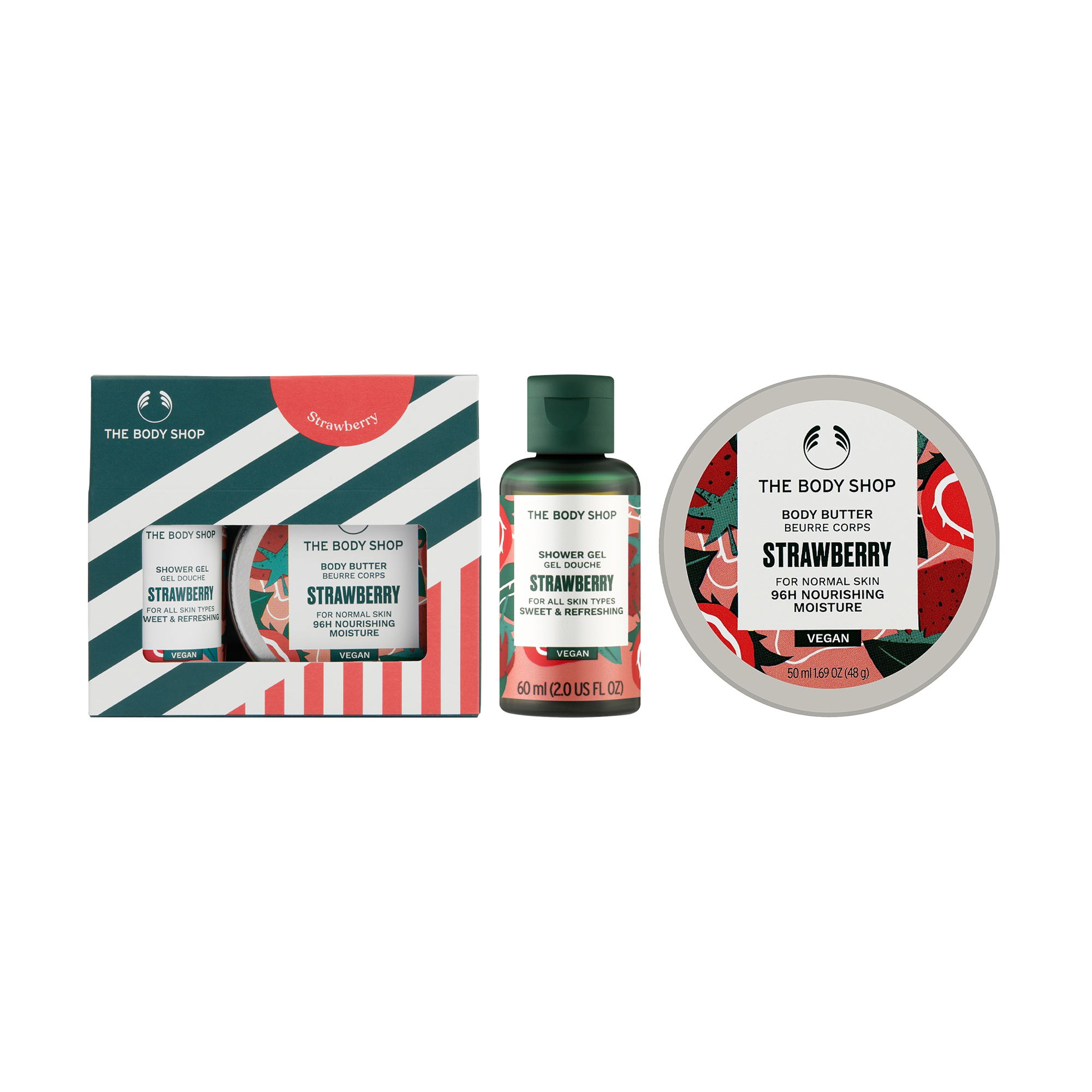 

Подарунковий набір The Body Shop Strawberry Полуниця (гель для душу, 60 мл + батер для тіла, 50 мл)