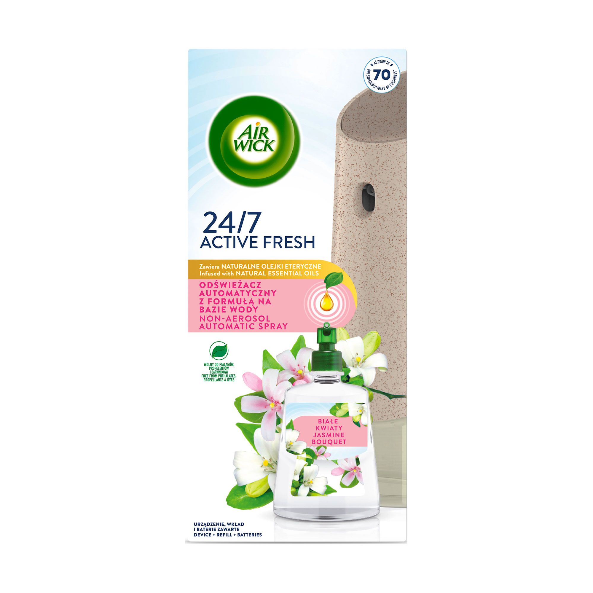 

Автоматичний освіжувач повітря Air Wick Квіти жасмину, стартовий набір, 228 мл
