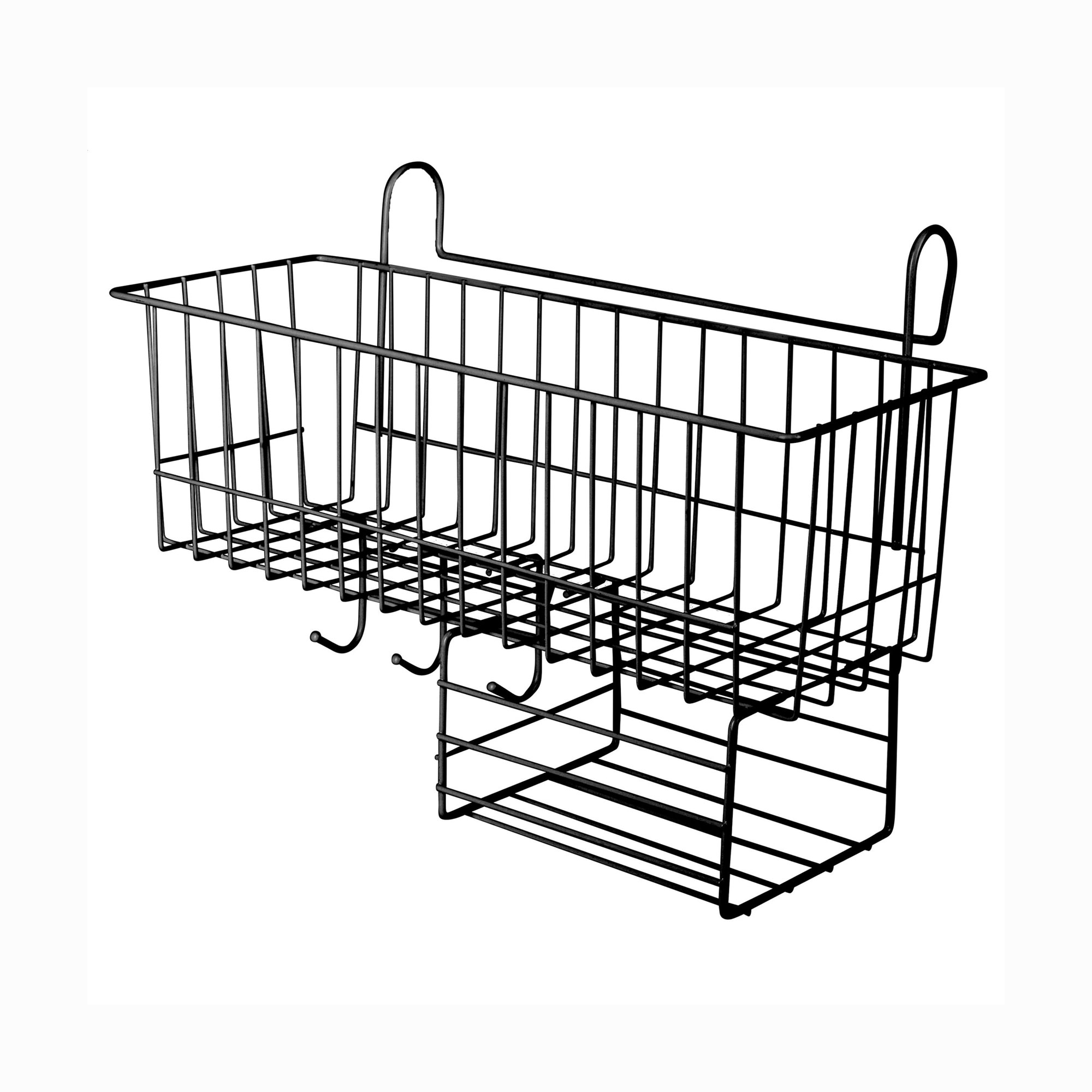 

Органайзер для зберігання Ringel Raum навісний, чорний, 39*18*25.5 см (RG-002b)