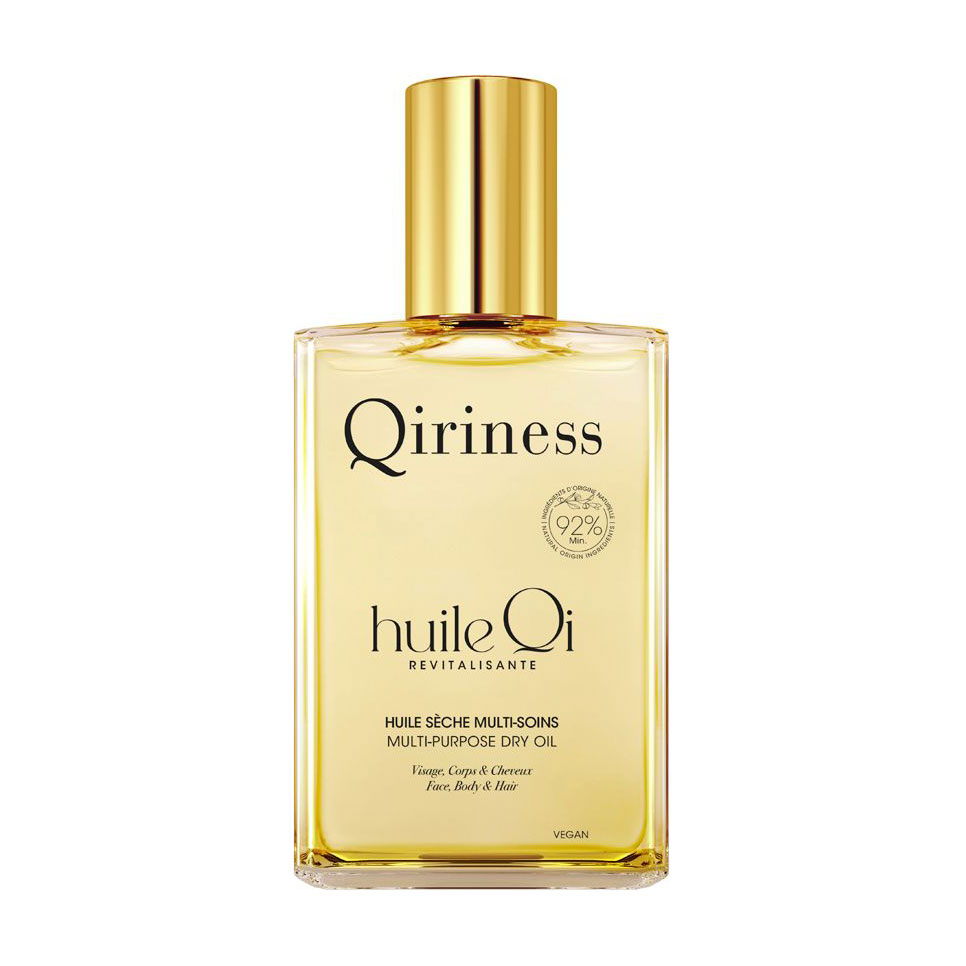 

Відновлювальна суха олія 3 в 1 для тіла обличчя та волосся Qiriness Revitalizing Qi Oil Face Body & Hair, 100 мл