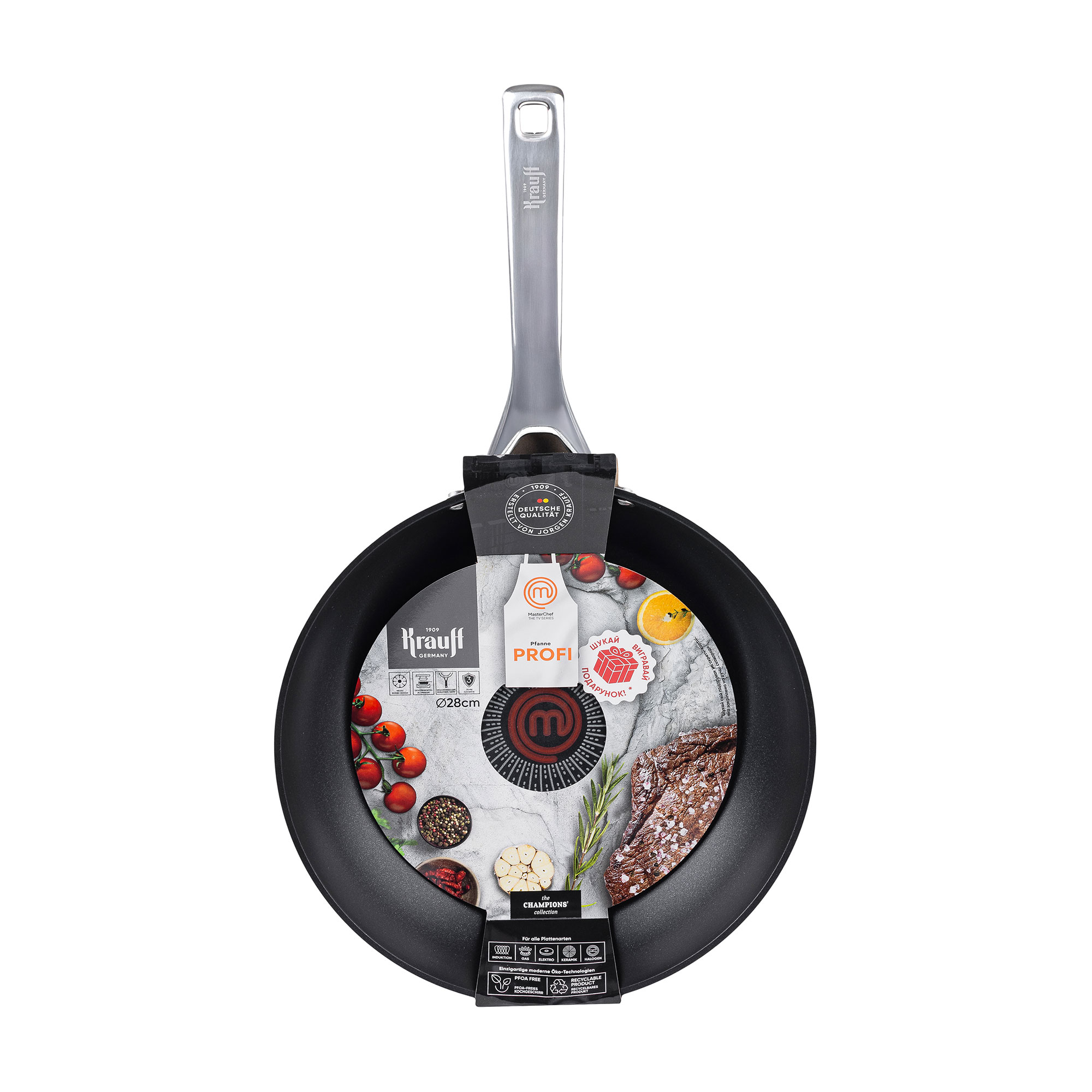 

Сковорода Krauff Master Chef без кришки, 28 см (25-45-217)