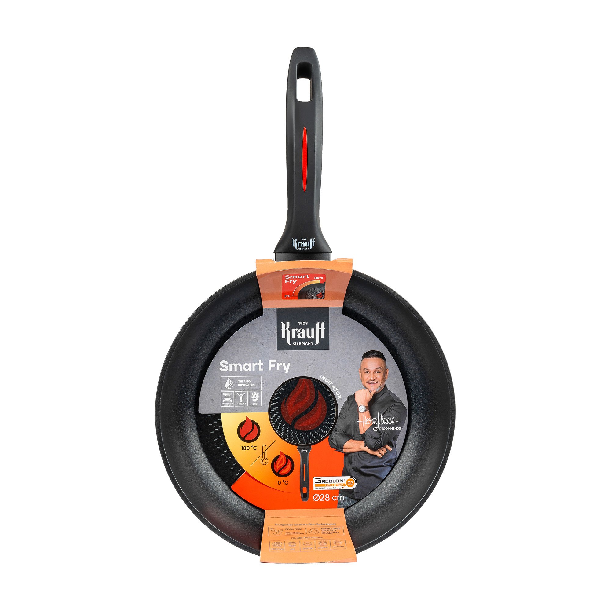 

Сковорода Krauff Smart Fry без кришки, з антипригарним покриттям, діаметр 28 см (25-45-135)