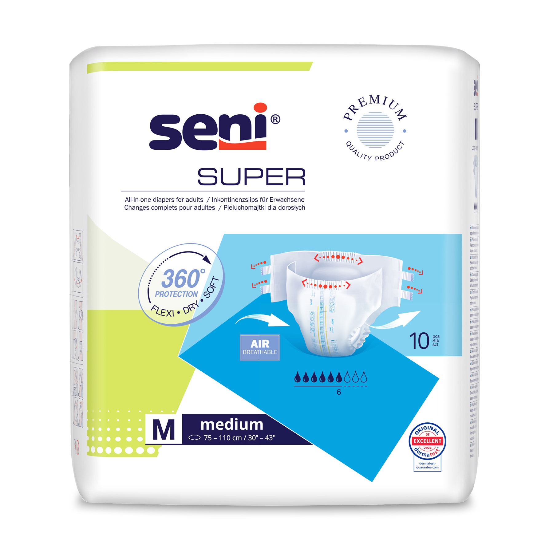 

Підгузки для дорослих Seni Super Medium, 10 шт