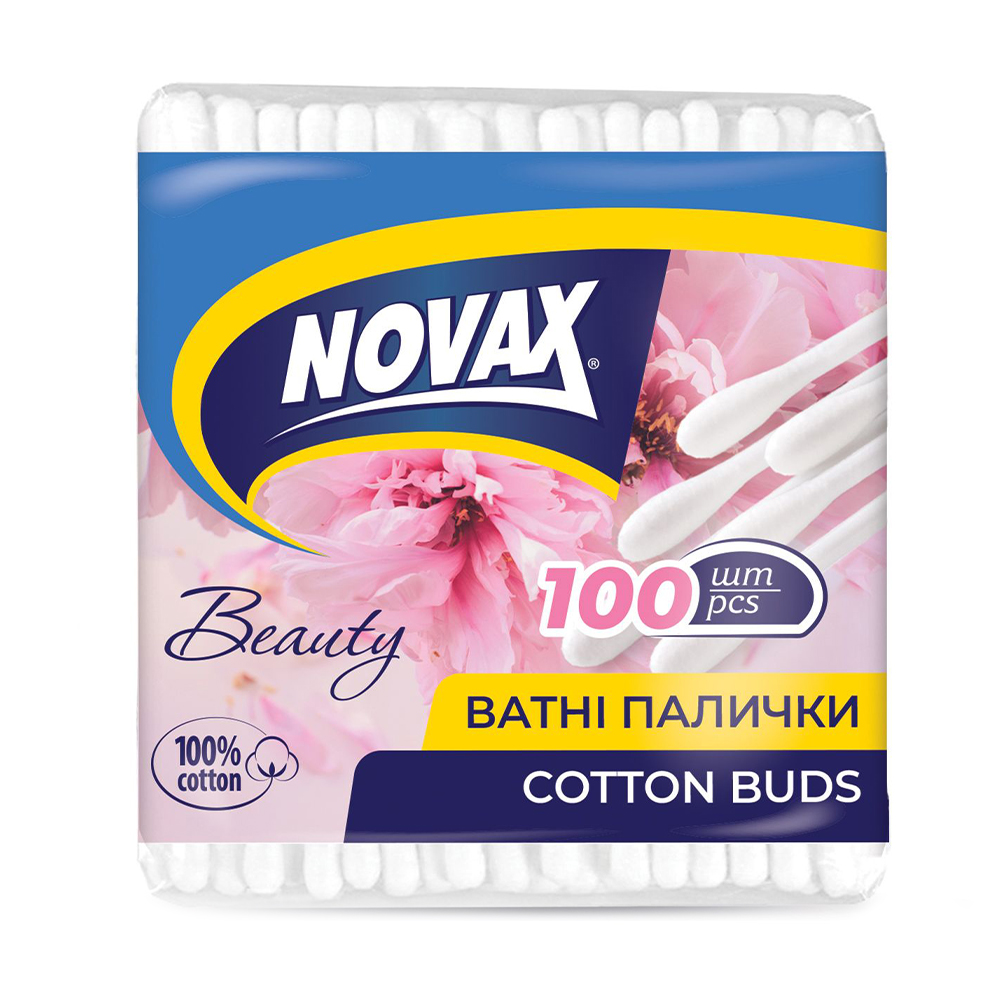 

Ватні палички NOVAx, 100 шт