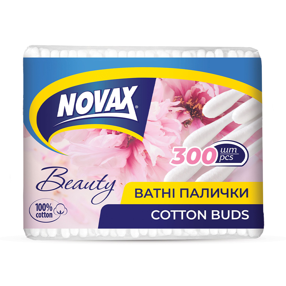 

Ватні палички NOVAx, 300 шт