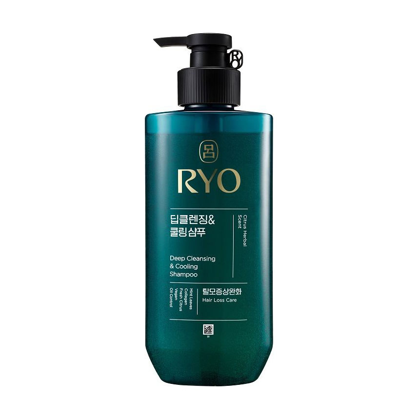 

Очищувальний шампунь Ryo Cheongah Deep Cleansing & Cooling Shampoo для жирної шкіри голови, 480 мл
