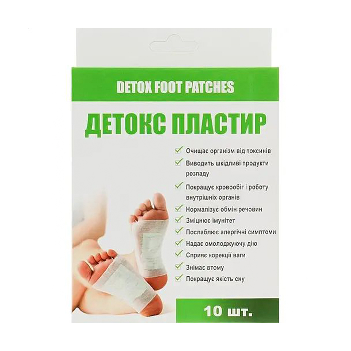 

Детокс пластир для ніг Asia Med Detox Foot Patches, 10 шт
