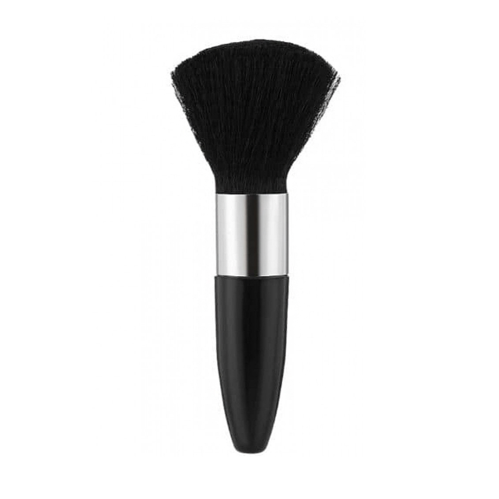 

Пензлик для макіяжу Cosmo Shop синтетичний чорний ворс, ручка чорна зі сріблом, 11 см, 1 шт (CS-160)