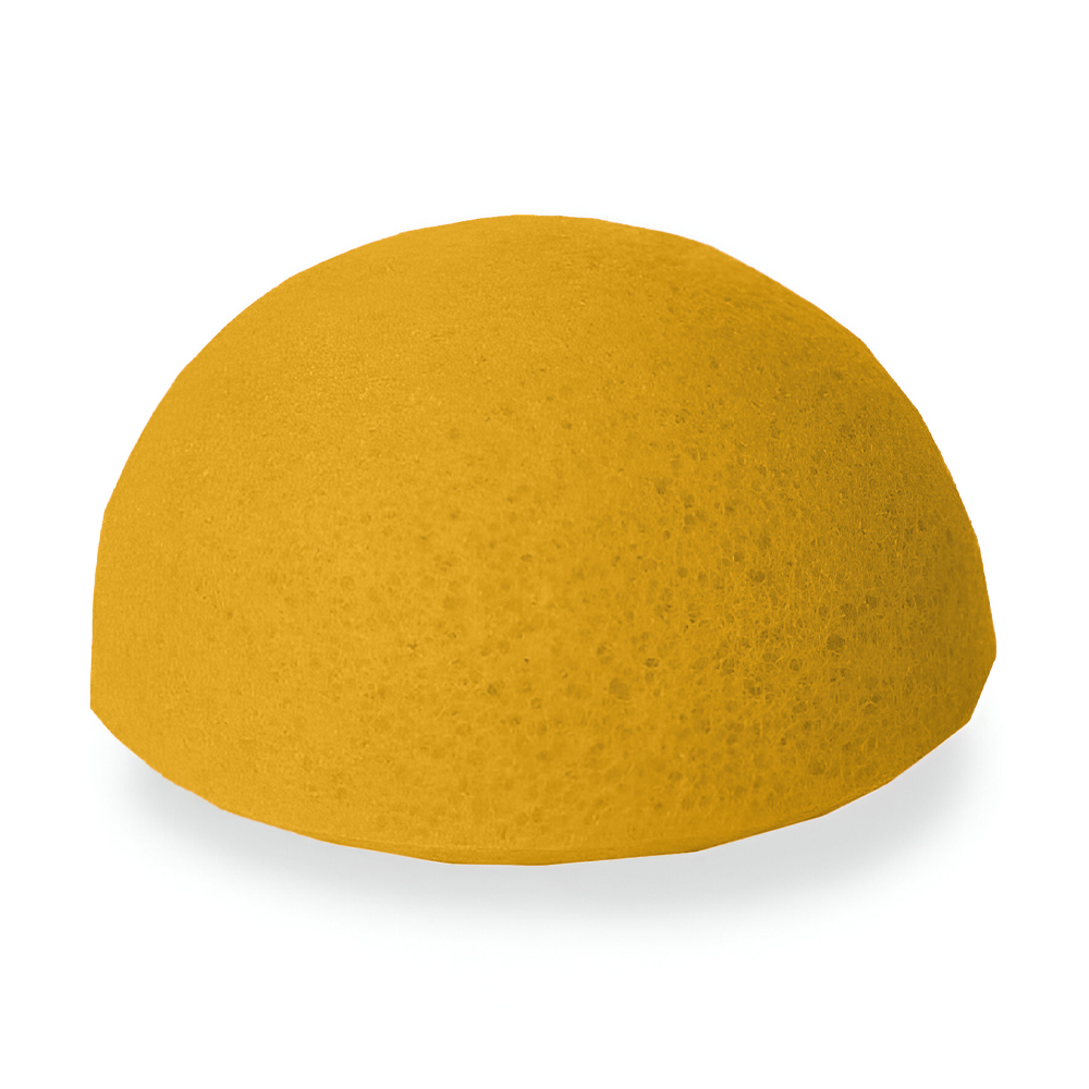 

Конжаковий спонж Cosmo Shop Konjac міні, напівм'ячик, 5.5*2.5 см, жовтий, 1 шт (KJHB1yellow)
