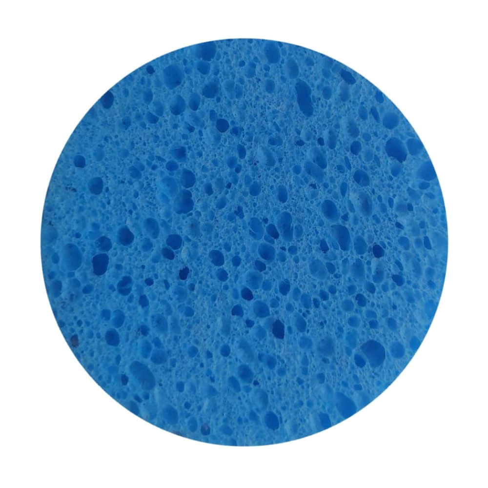 

Спонж для вмивання Cosmo Shop пористий, круг, целюлоза, 7.5 см, синій, 1 шт (CS088B)