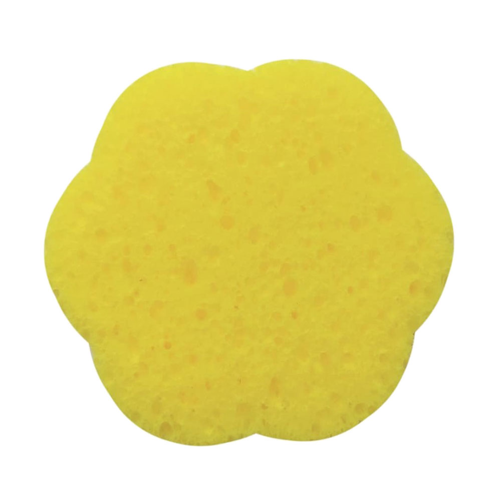 

Спонж для вмивання Cosmo Shop пористий, квітка, целюлоза, 7 см, жовтий, 1 шт (CS089Y)