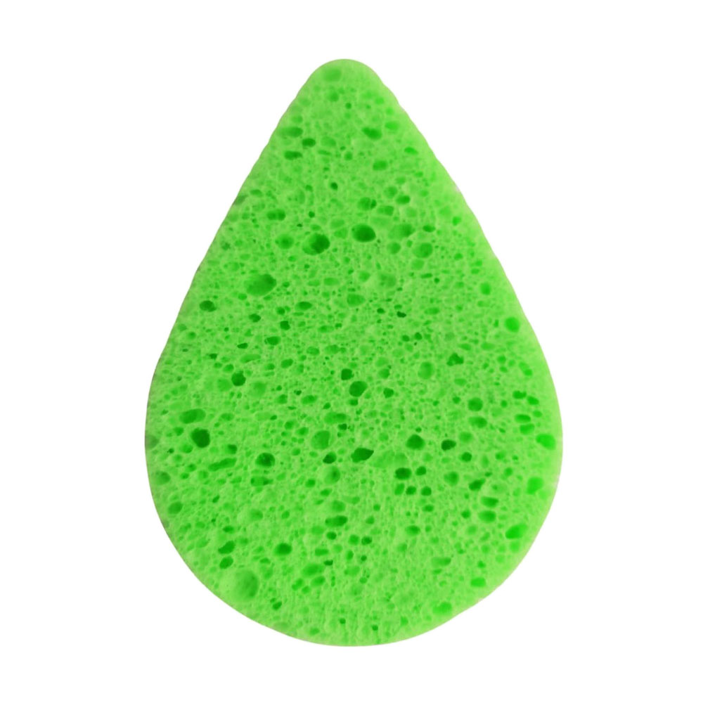 

Спонж для вмивання Cosmo Shop пористий, крапля, целюлоза, 7*10 см, зелений, 1 шт (CS090G)