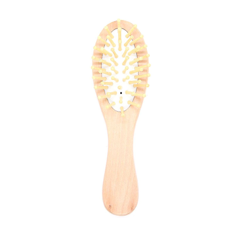 

Масажна щітка для волосся Cosmo Shop середня, з дерев'яною ручкою, 15.5*4.5 см, біла, 1 шт (CS302W)