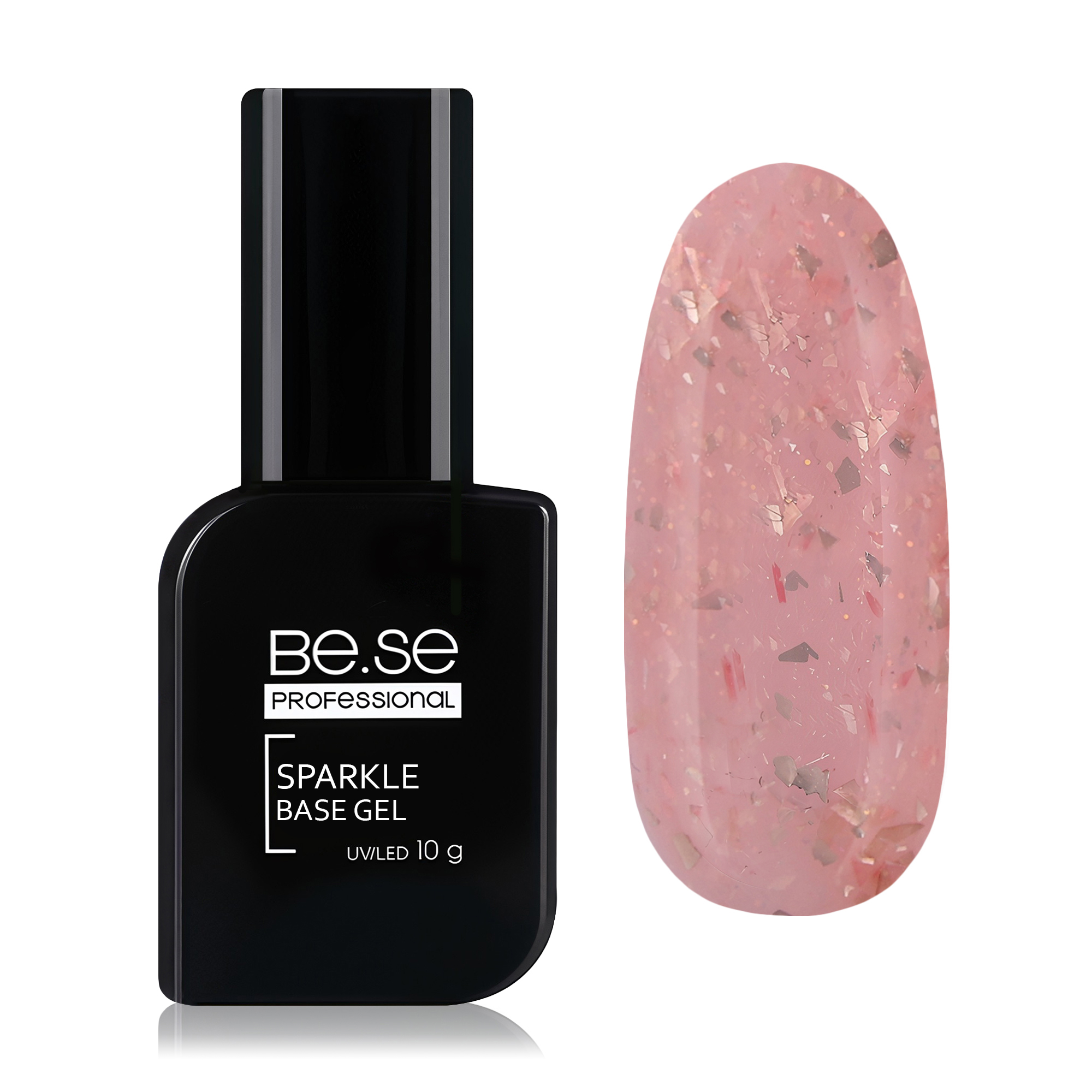 

Базове покриття для гель лаку Be.Se Professional Sparkle Base Gel, 129, 10 г