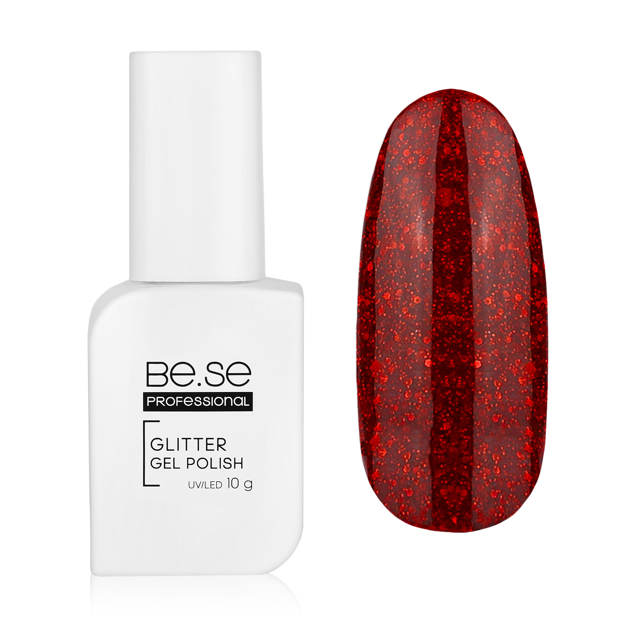 

Гель-лак для нігтів Be.Se professional Gel Polish Glitter 015, 10 г