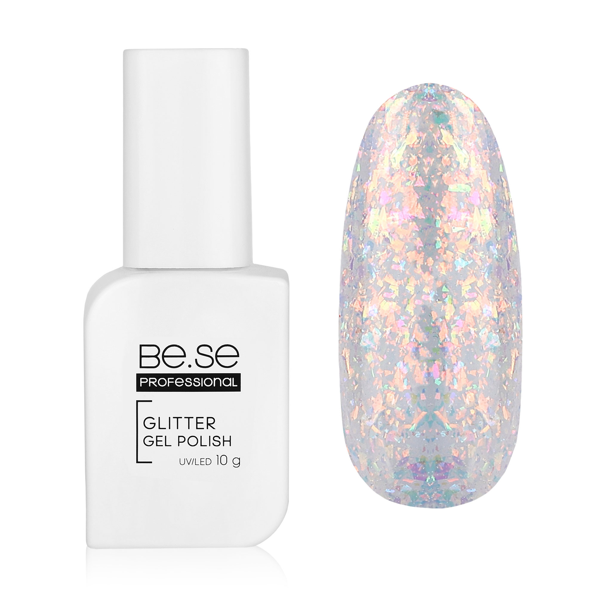

Гель-лак для нігтів Be.Se professional Gel Polish Glitter New 016, 10 г