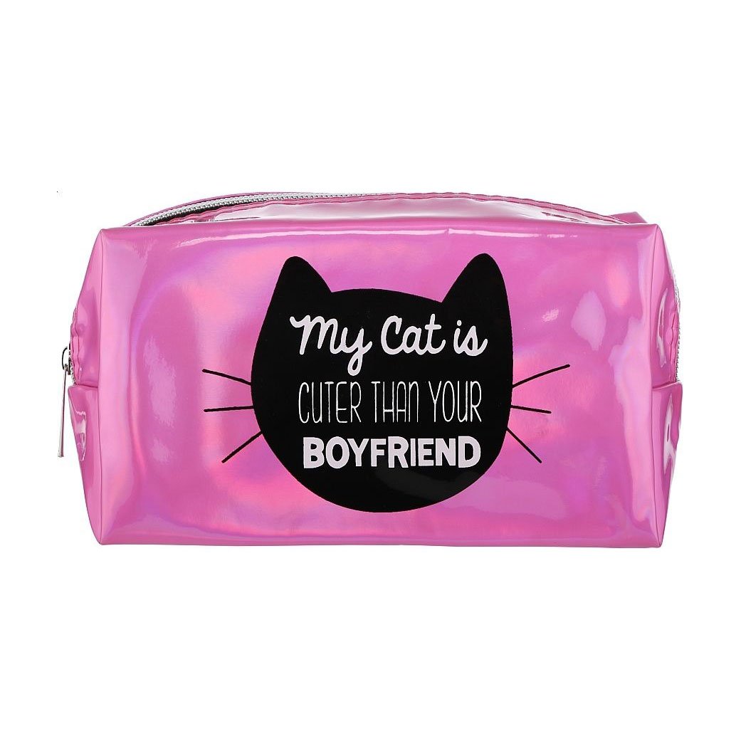 

Косметичка Cosmo Shop My Cat is Cuter, 18.5*10.5*7.5 см, малинова, 1 шт (CS1135P)