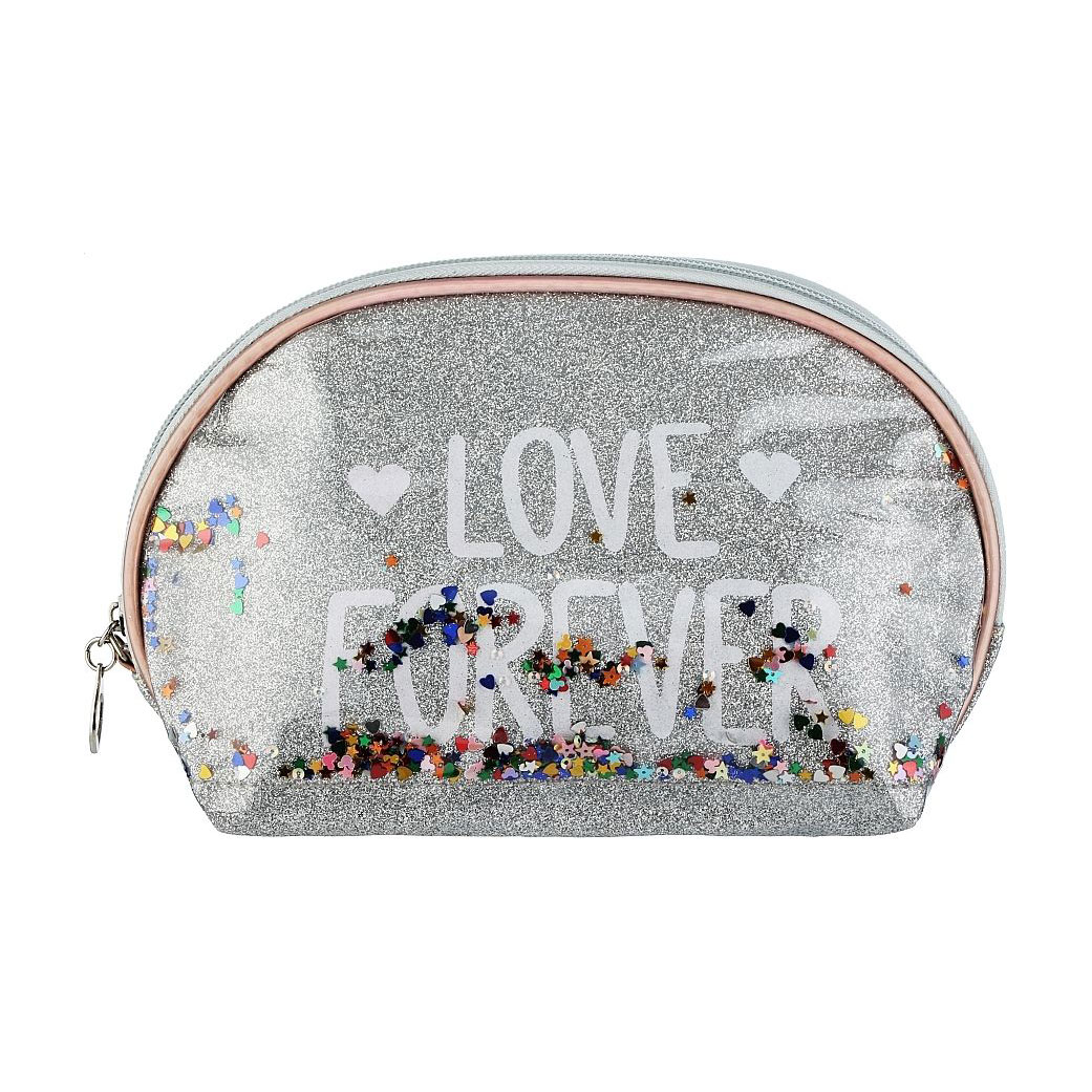 

Косметичка Cosmo Shop Love Forever овал, 23*14.7*6.5 см, срібна, 1 шт (CS1136S)