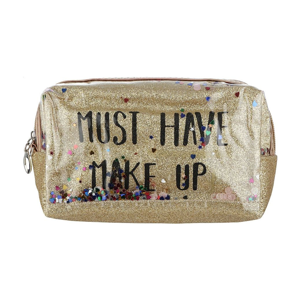 

Косметичка Cosmo Shop Must Have Make Up, 18.5*10.5*7.5 см, золота, 1 шт (CS1137G)