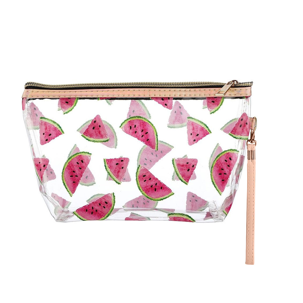 

Косметичка Cosmo Shop Кавунчики, з ручкою, 12*22.5*6.5 см, прозора, 1 шт (CS1130W)