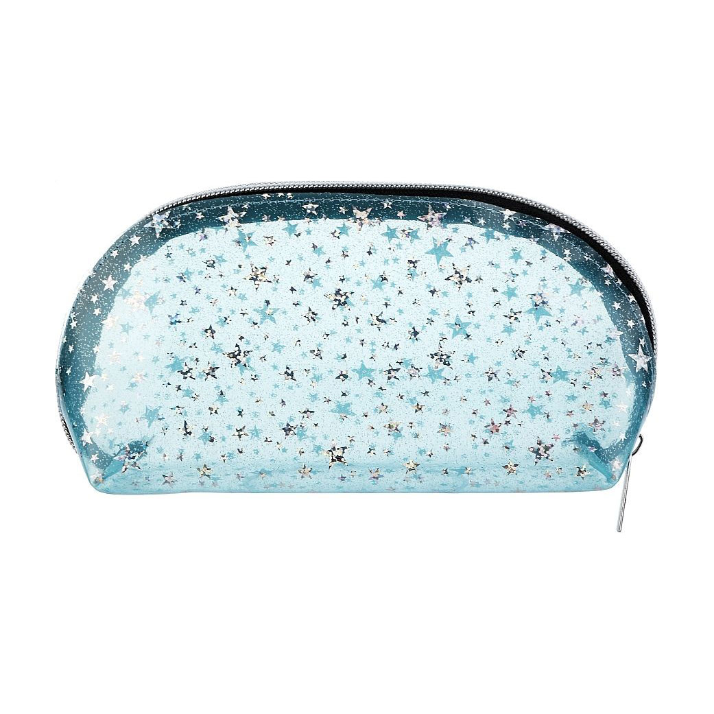 

Косметичка Cosmo Shop Зірки, 17*10*7 см, прозоро-блакитна, 1 шт (CS1155A)