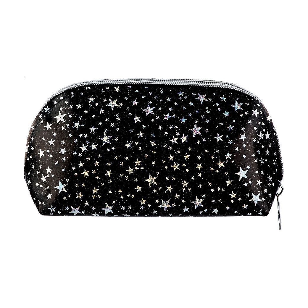 

Косметичка Cosmo Shop Зірки, 17*10*7 см, прозоро-чорна, 1 шт (CS1155B)