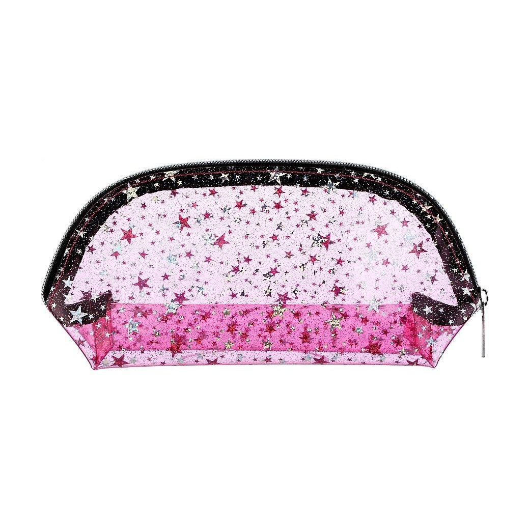 

Косметичка Cosmo Shop Зірки, 17*10*7 см, прозоро-рожева, 1 шт (CS1155R)