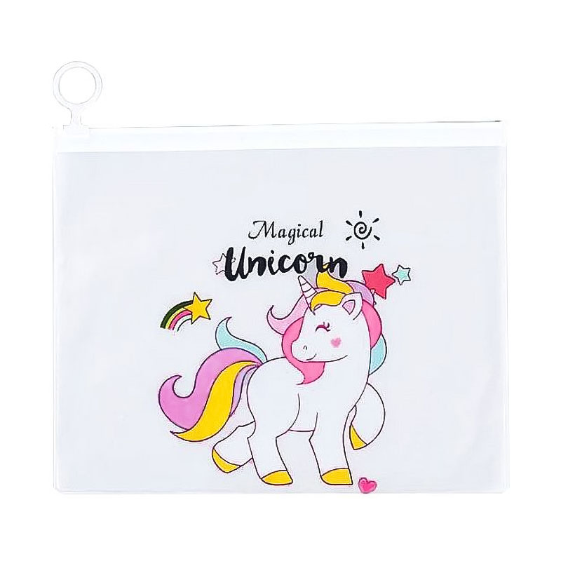 

Косметичка Cosmo Shop Magical Unicorn, 21*16.8 см, застібка zip-lock, прозора молочна, 1 шт (CS1160)