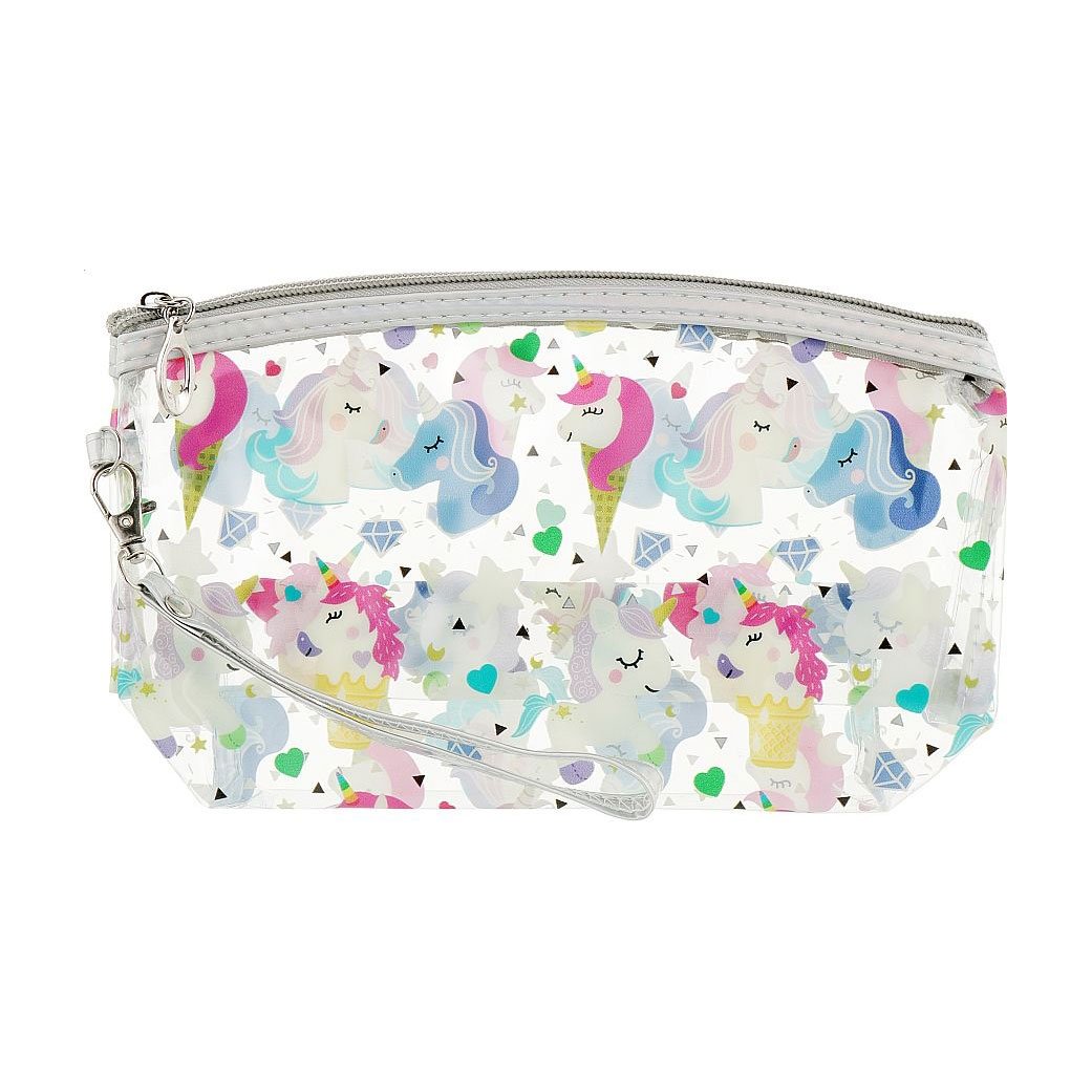 

Косметичка Cosmo Shop Единоріг, 12*22.5*6.5 см, прозора, 1 шт (LX-036)