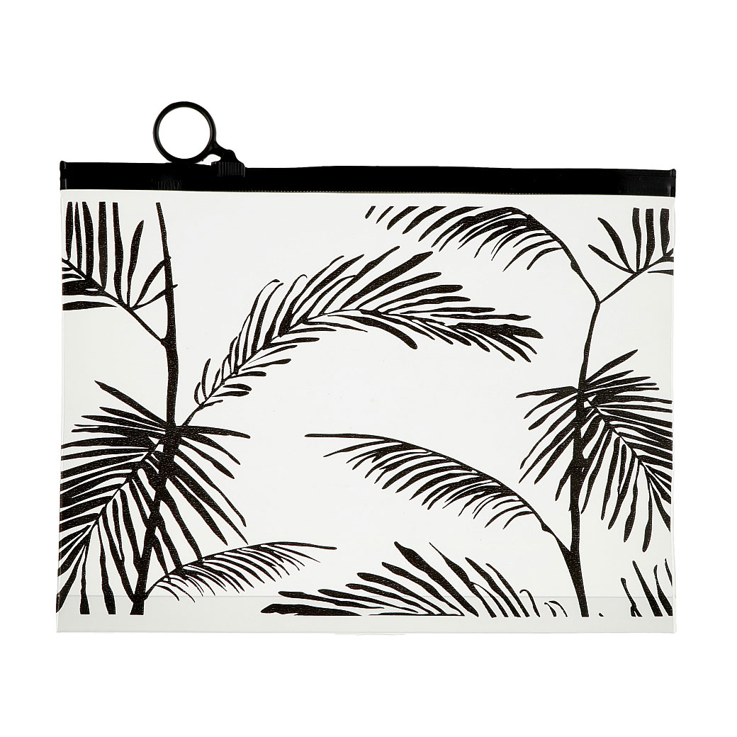 

Косметичка Cosmo Shop Пальма, 16.5*23*3 см, прозора, 1 шт (QA-004)