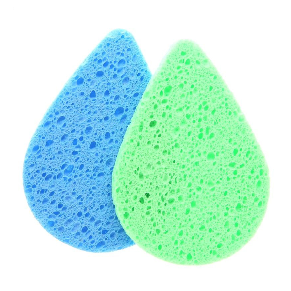 

Набір спонжів для вмивання Cosmo Shop Крапля, 7*10 см, зелено-синій, 2 шт (CS092GB)