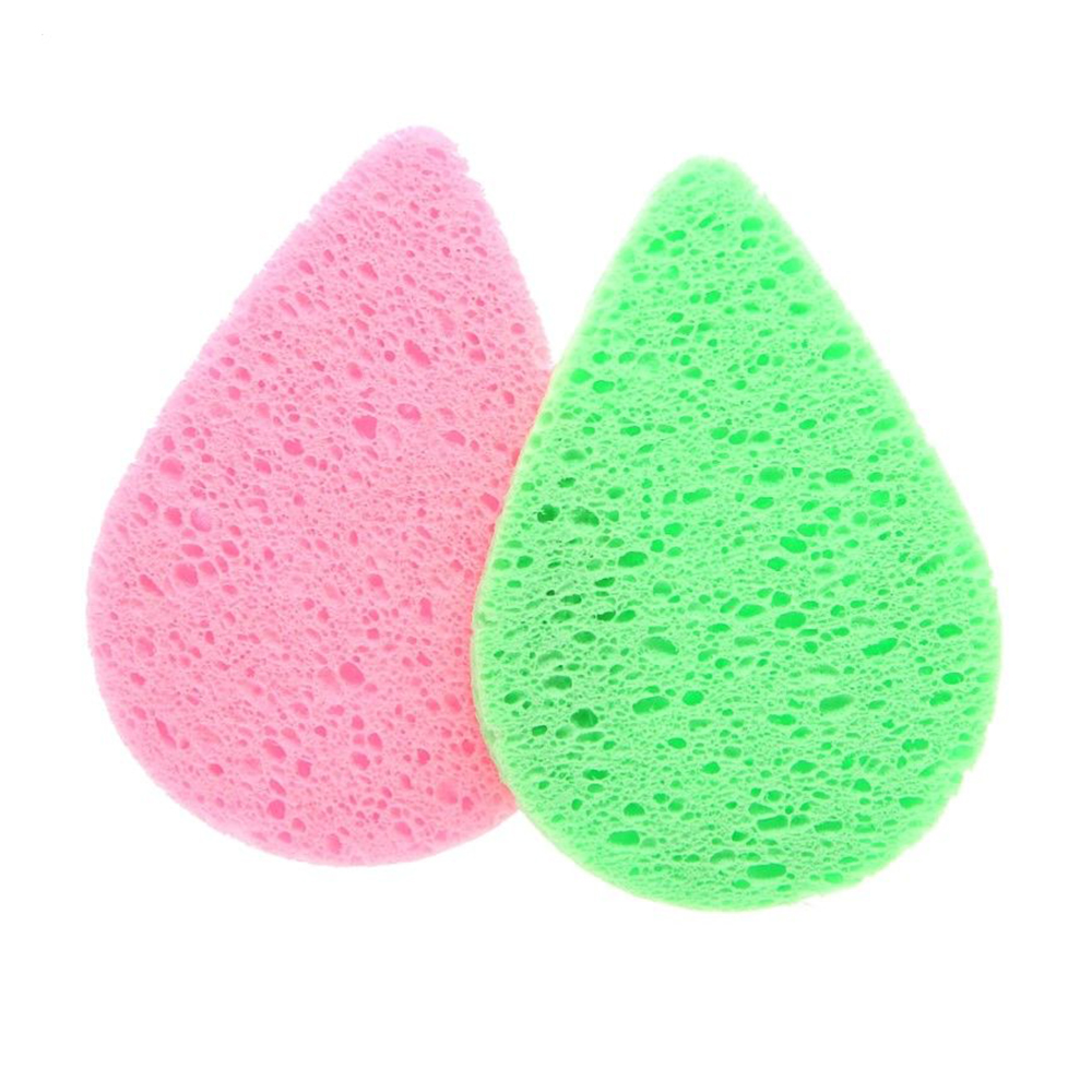 

Набір спонжів для вмивання Cosmo Shop Крапля, 7*10 см, зелено-рожевий, 2 шт (CS092GR)