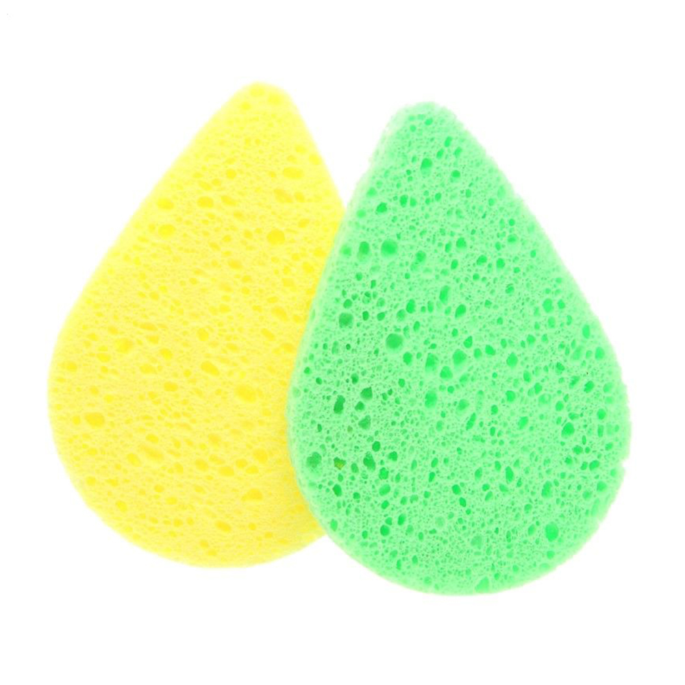 

Набір спонжів для вмивання Cosmo Shop Крапля, 7*10 см, зелено-жовтий, 2 шт (CS092GY)