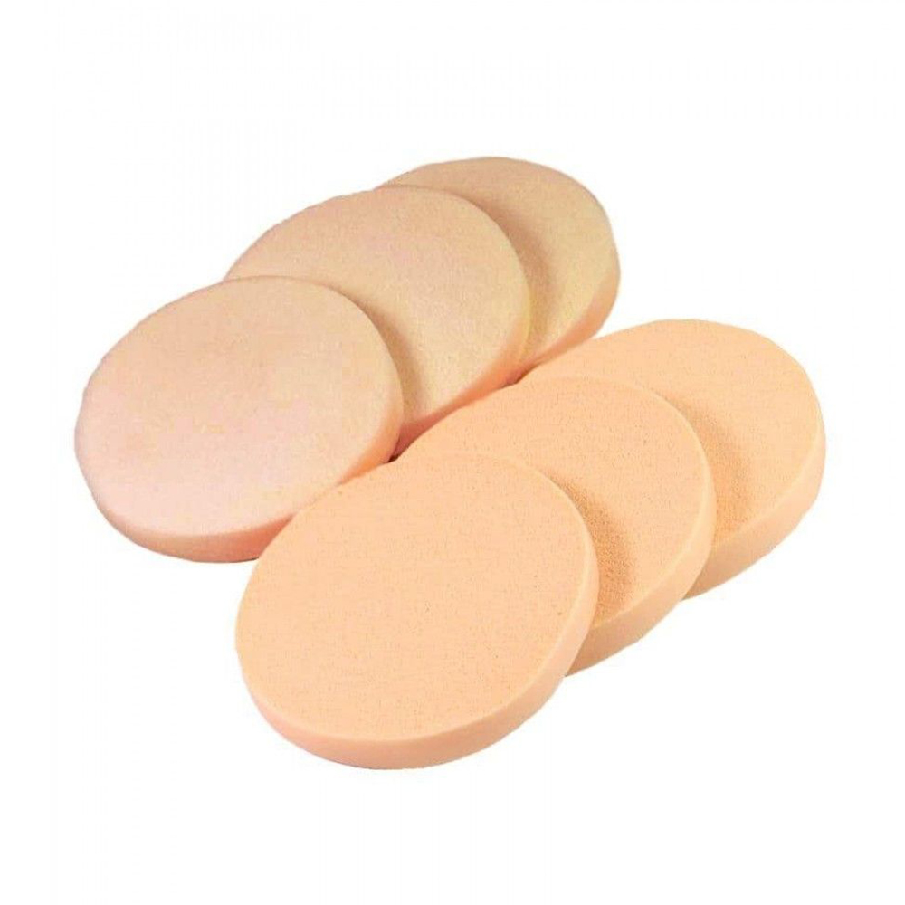 

Набір спонжів для макіяжу Cosmo Shop Круглий, бежевий, 6 шт (CS058B)