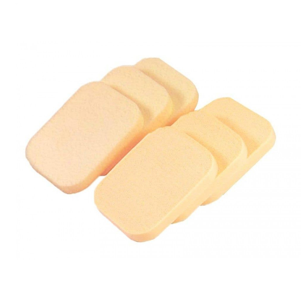 

Набір спонжів для макіяжу Cosmo Shop Квадрат, бежевий, 6 шт (CS063B)