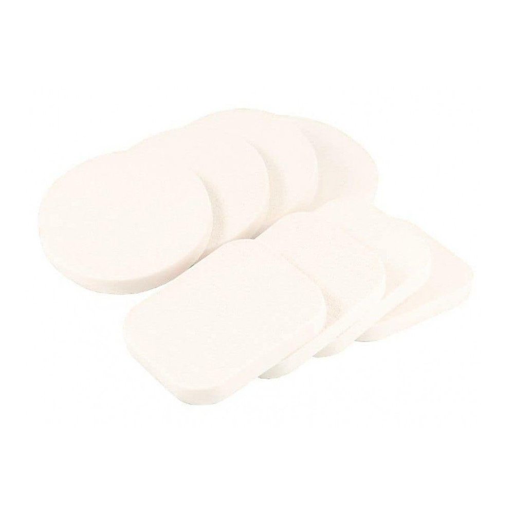 

Набір спонжів для макіяжу Cosmo Shop Коло + Квадрат, білий, 8 шт (CS070W)