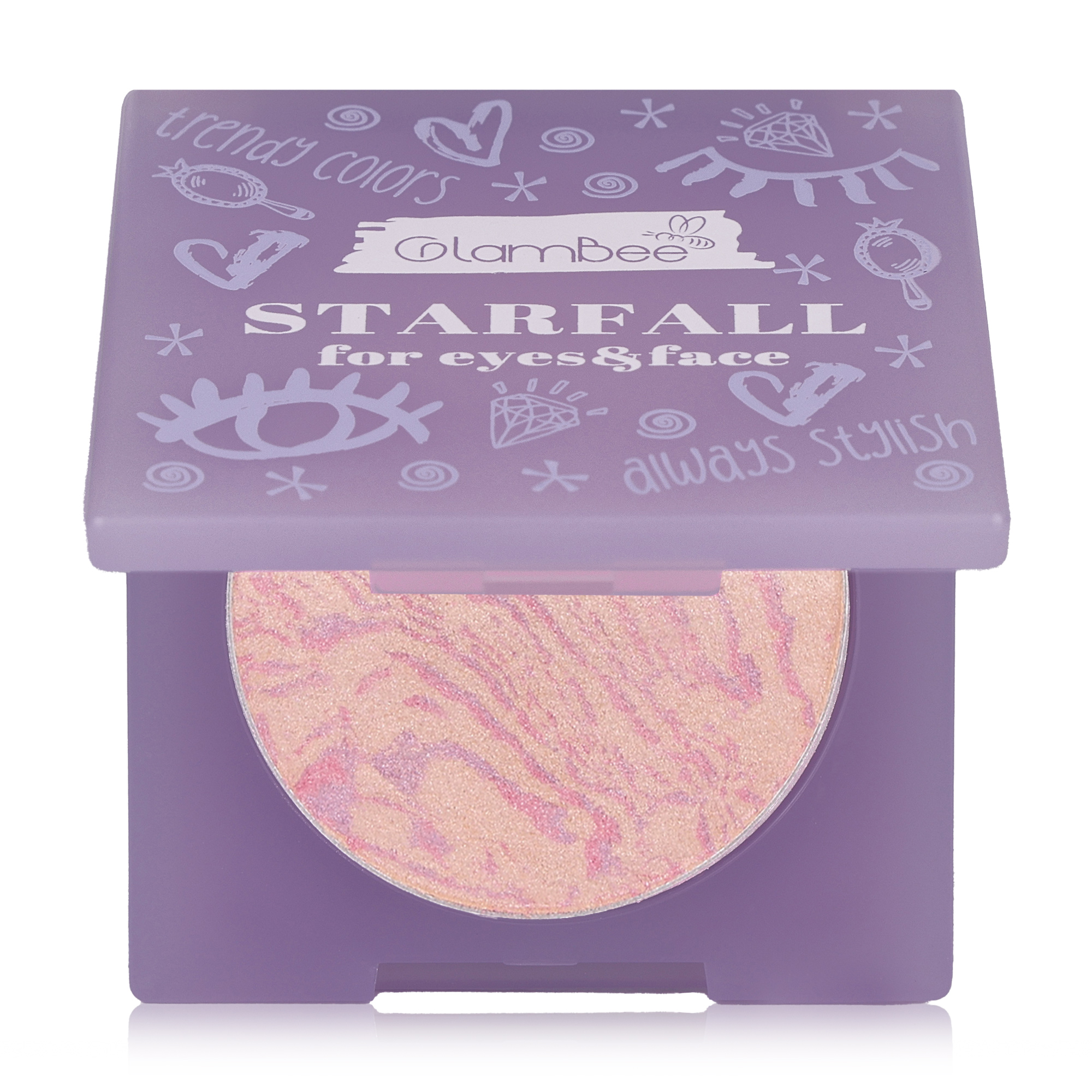 

Шимер для очей та обличчя GlamBee Starfall for Eyes & Face, тон 02, 4 г