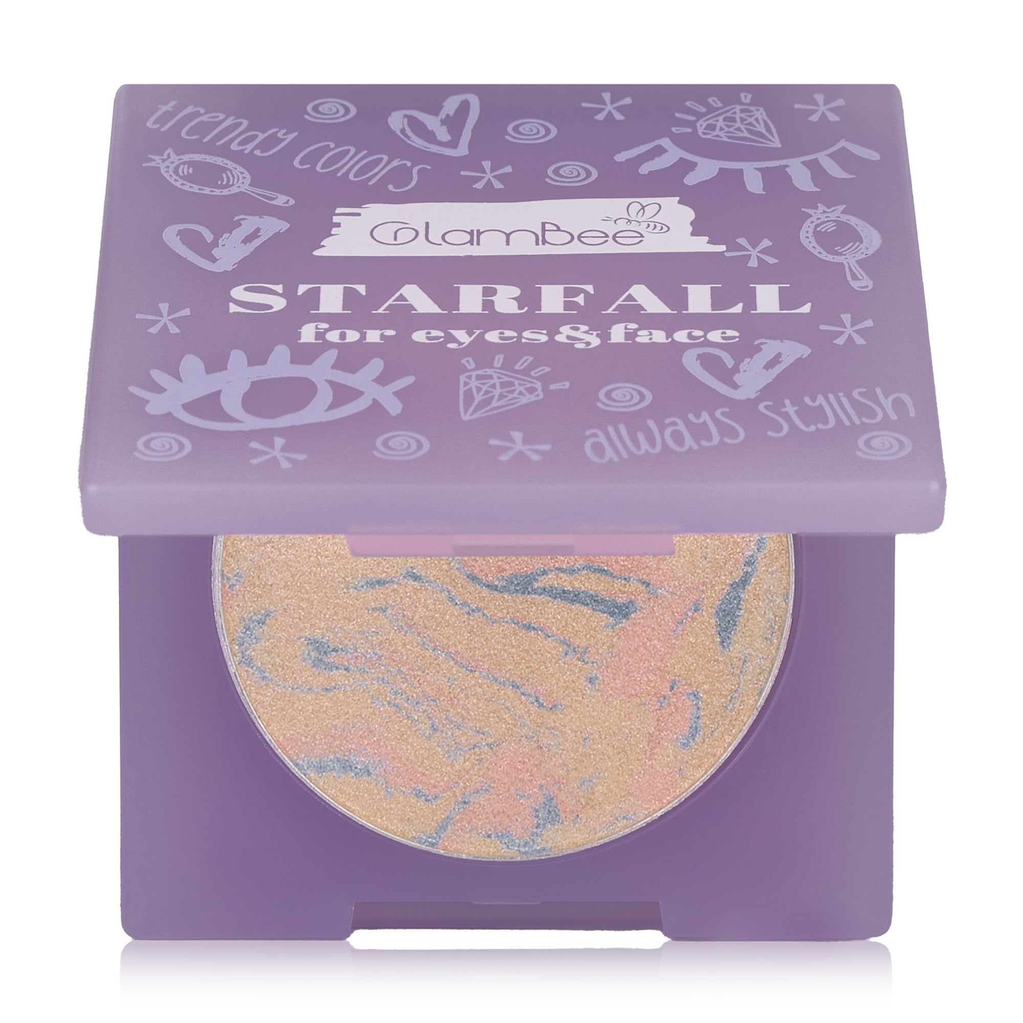 

Шимер для очей та обличчя GlamBee Starfall for Eyes & Face, тон 03, 4 г